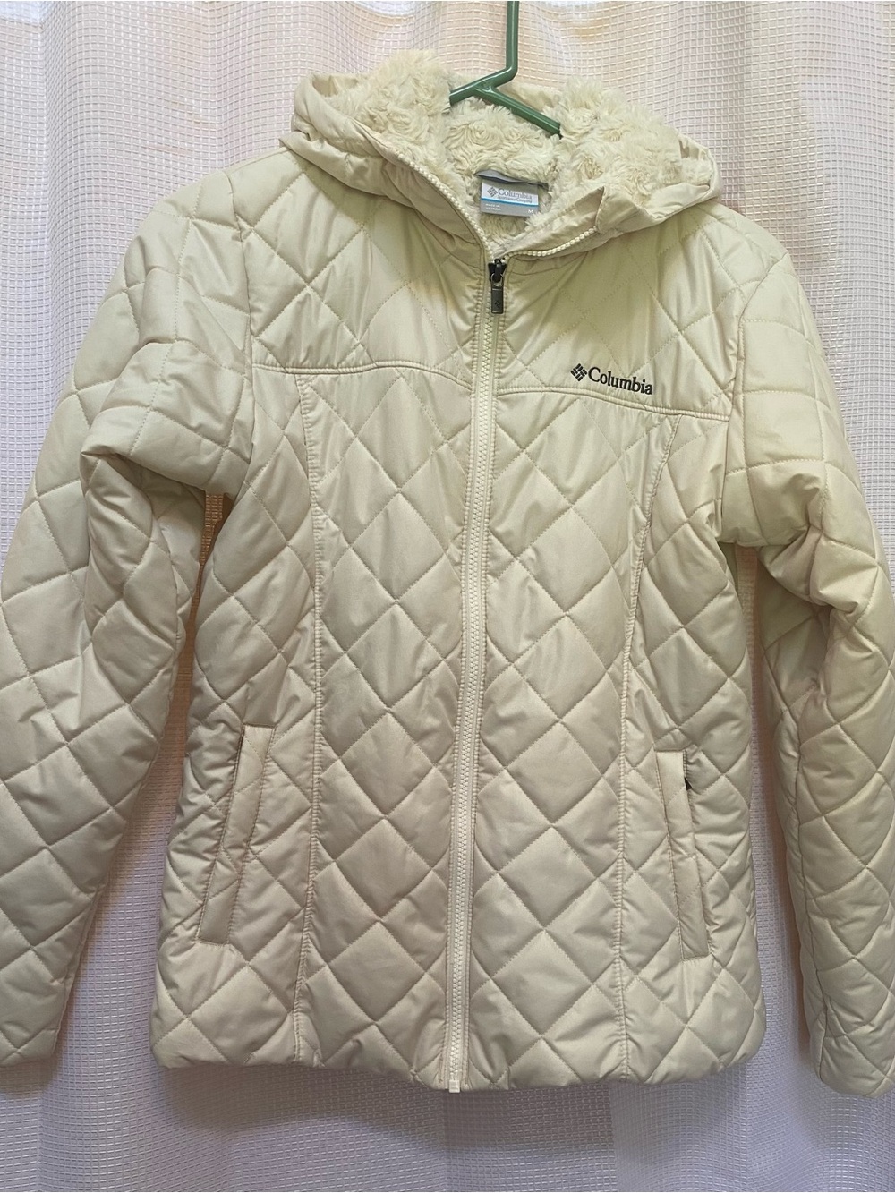 Ladies COLUMBIA SPORTSWEAR Copper Crest II Quilted Jacket Ivory Size M